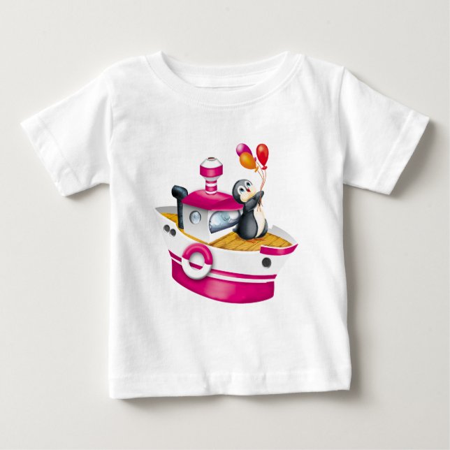 Penguiner i Antarctica T-shirt (Framsida)