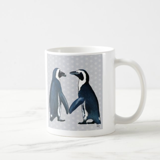 Penguiner i Kärlek Kaffemugg (Höger)