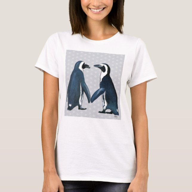 Penguiner i Kärlek Tee (Framsida)