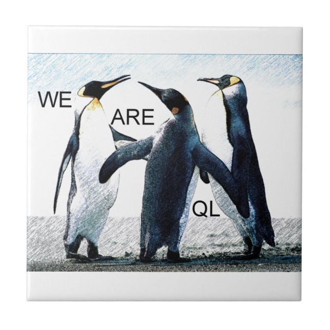 penguiner kakelplatta (Framsidan)