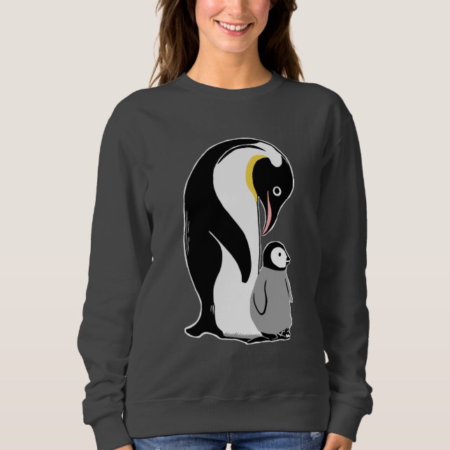 Penguiner Kvinnors sötskjorta Tee (Framsida)