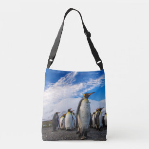 Penguiner Marching Blå himmel Axelväska