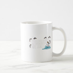 Penguiner mot auktoritärt Ice Hål Kaffemugg