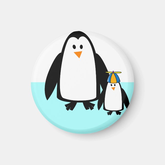 Penguiner, natur, djur magnet (Framsidan)