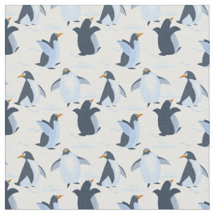 Penguiner som fungerar i Lycklig Tyg