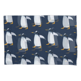 Penguiner: Vattenfärg med liten Mörk