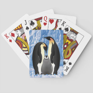 penguinfamilj spelkort