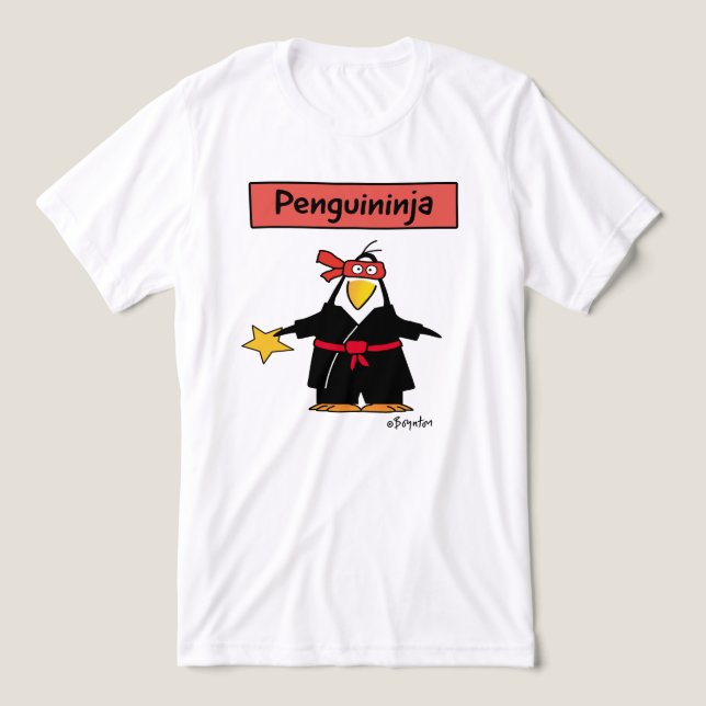 PENGUINJA penguin ninja av Sandra Boynton T-Shir T Shirt (Design Framsida)