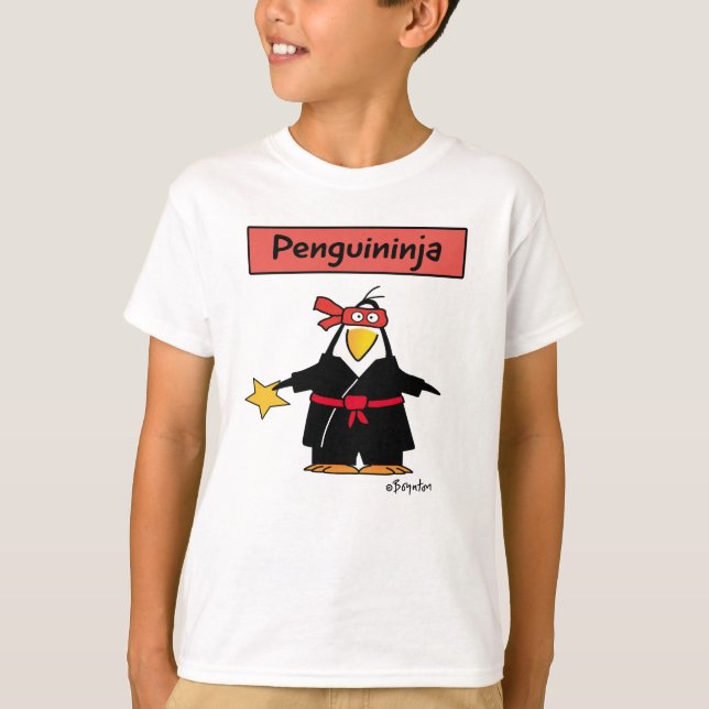 PENGUINJA penguin ninja av Sandra Boynton T Shirt (Framsida)