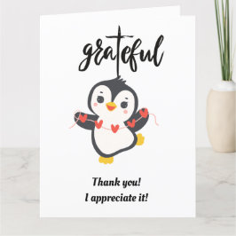 PENGUINKORT FÖR tack/GRATEFUL Tack Kort