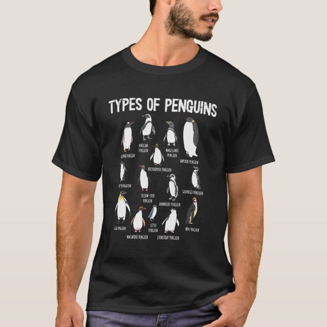 Penguinpenguiner av världstyperna Penguiner T Shirt (Framsida)