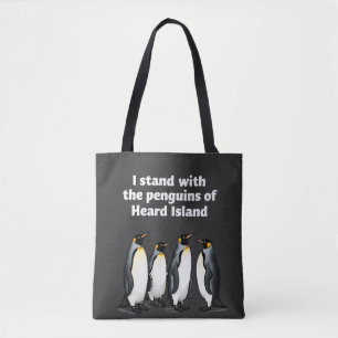 Penguins against Tariffs Anti Trump Garden Flagga Tygkasse