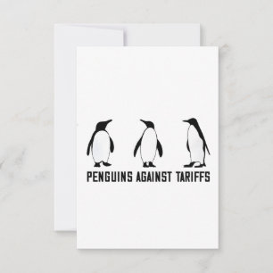 Penguins against Tariffs Anti Trump Taxesx Politik Tack Kort