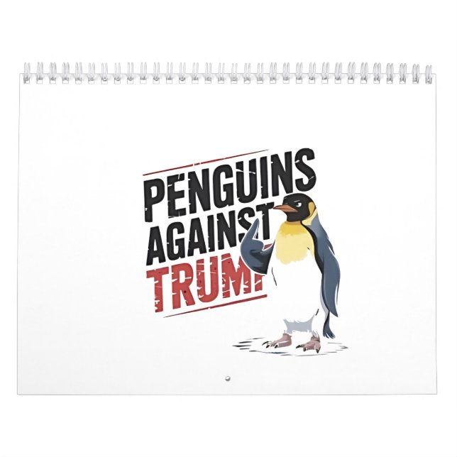 Penguins Against Trump Anti Trump USA Kalender (Omslag)