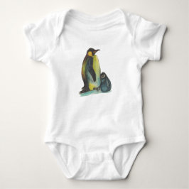 Penguins Baby Jersey Bodydräkt, vit T-shirt
