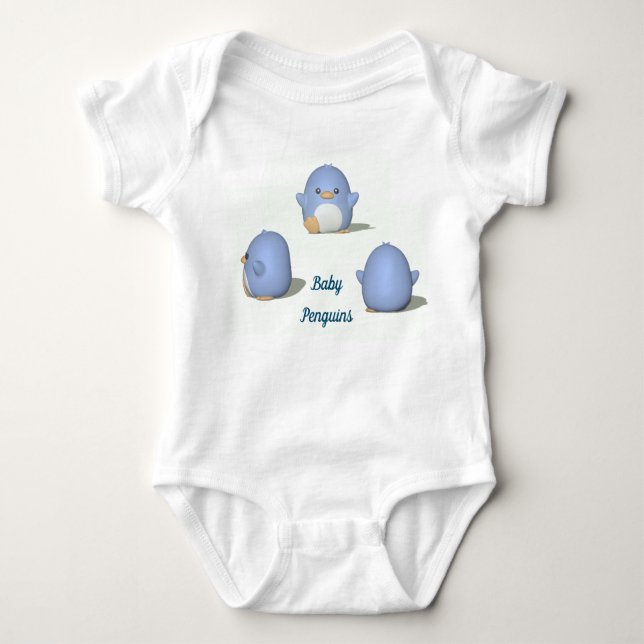 Penguins Baby T Shirt (Framsida)