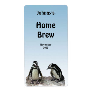 Penguins Beer-etikett Fraktsedel