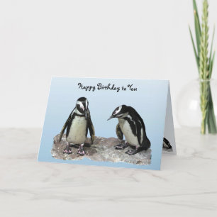 Penguins Birthday Kort