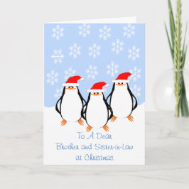Penguins Brother Wife jul jul Helgkort