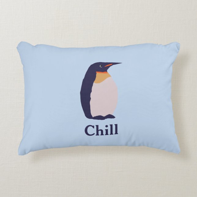 Penguins, chill prydnadskudde (Framsidan)