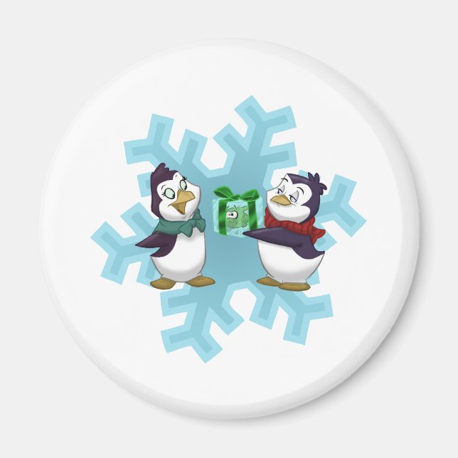 Penguins ’Coola Yule’ Magnet (Framsidan)