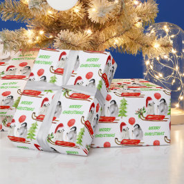 Penguins Cute Jul Watercolor Presentpapper