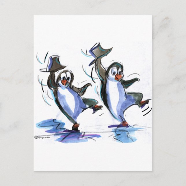 PeNgUiNs DaNciNg Vykort (Framsida)