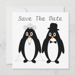 Penguins design Spara datuminbjudan Datumet