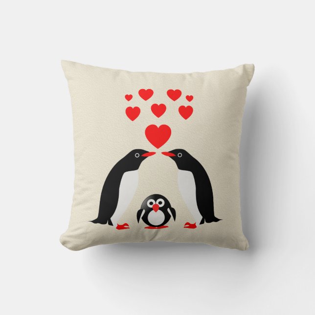 Penguins familj kudde (Framsida)