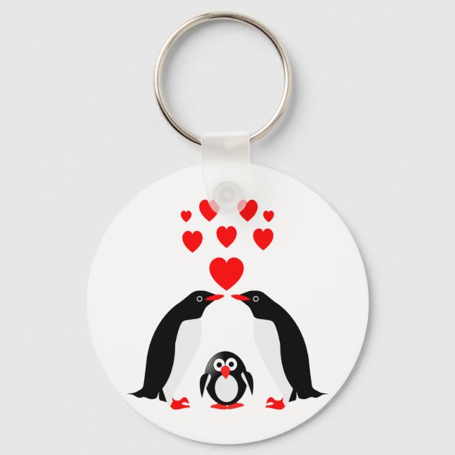 Penguins familj nyckelring (Framsida)