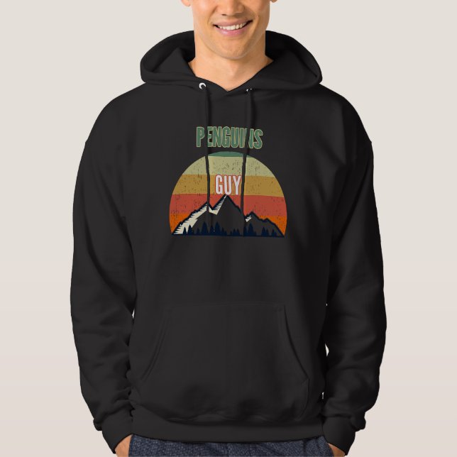 Penguins för manar Penguins Guy Hoodie (Framsida)