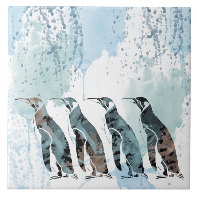 Penguins Friends Forever Kakelplatta (Framsidan)