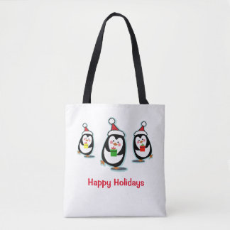 Penguins Glad helg julklapp Tygkasse