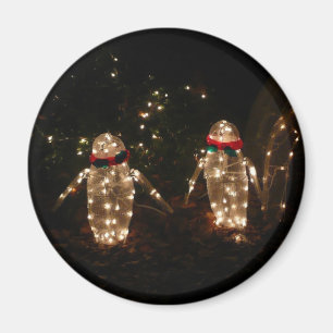 Penguins Helgdag Light-Visning Magnet