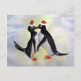 Penguins Helgdag-vykort Vykort
