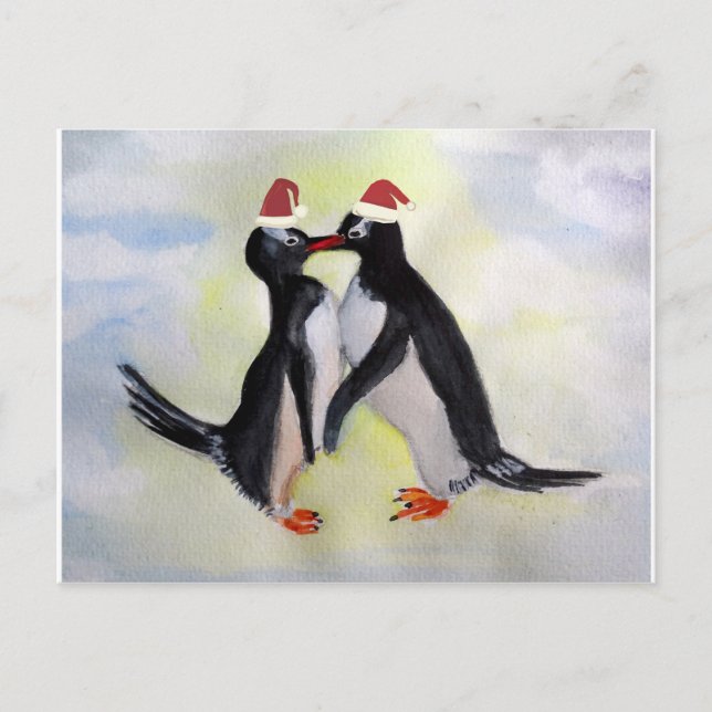 Penguins Helgdag-vykort Vykort (Framsida)