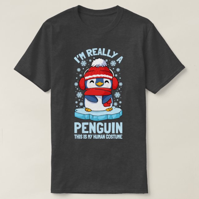Penguins Im Verkligen A Penguin6 T Shirt (Design framsida)