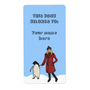 Penguins informationsdag, fraktetikett/bokskyltar fraktsedel