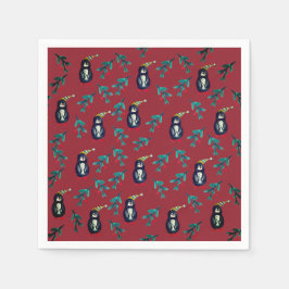 Penguins jul pappersservett