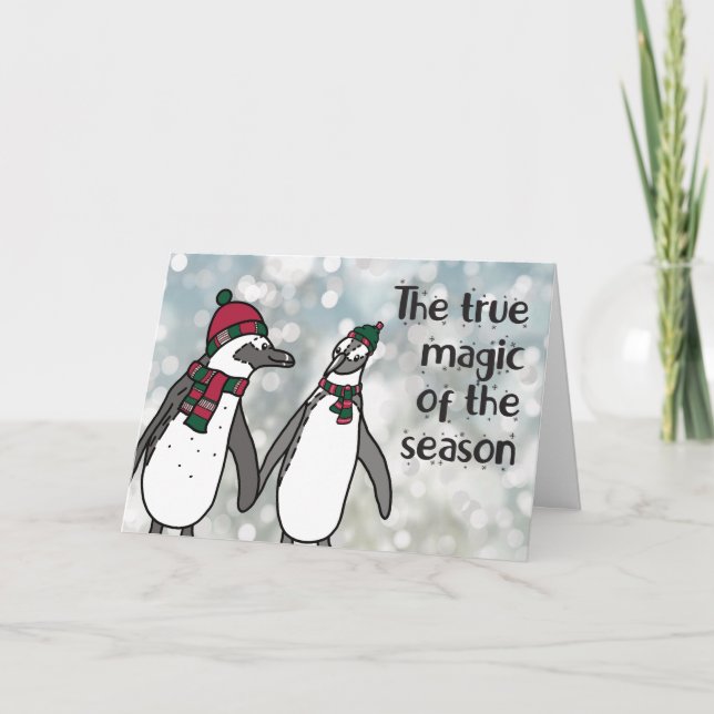 Penguins Julmagic, säsongsljud Tack Kort (Framsida)