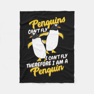 Penguins kan inte flyga. fleecefilt