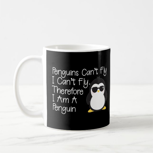 Penguins kan inte flyga Penguin Penguin Kaffemugg (Vänster)