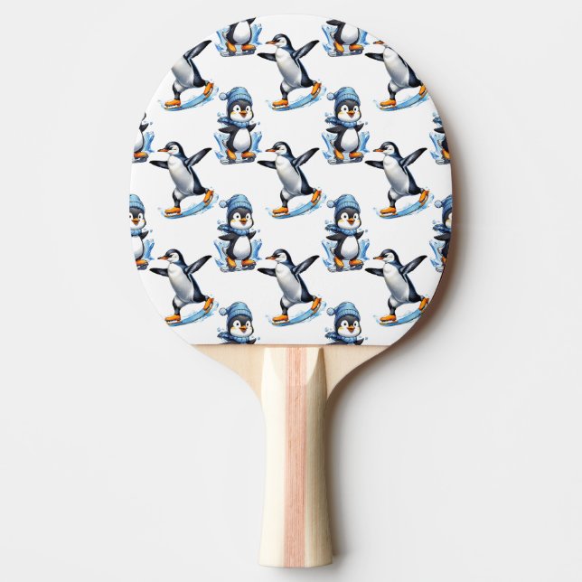 Penguins Mönster Design Pingisracket (Framsidan)