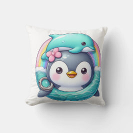 Penguins Oceanen Äventyr Kudde