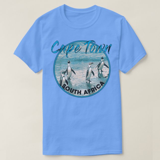 Penguins on Cape Town Beach T Shirt (Design framsida)