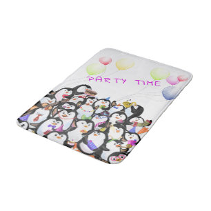 Penguins Party Bath Mat Badrumsmatta