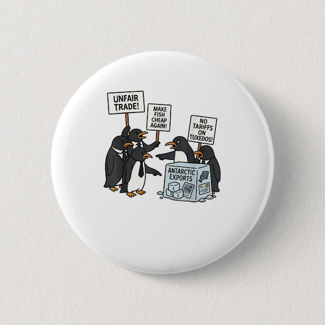 Penguins protest mot taxor - den berömda penguin-t knapp (Framsida)