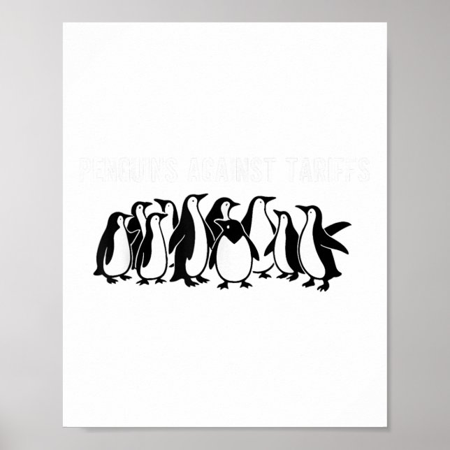 Penguins protest mot taxor - den berömda penguin-t poster (Framsidan)