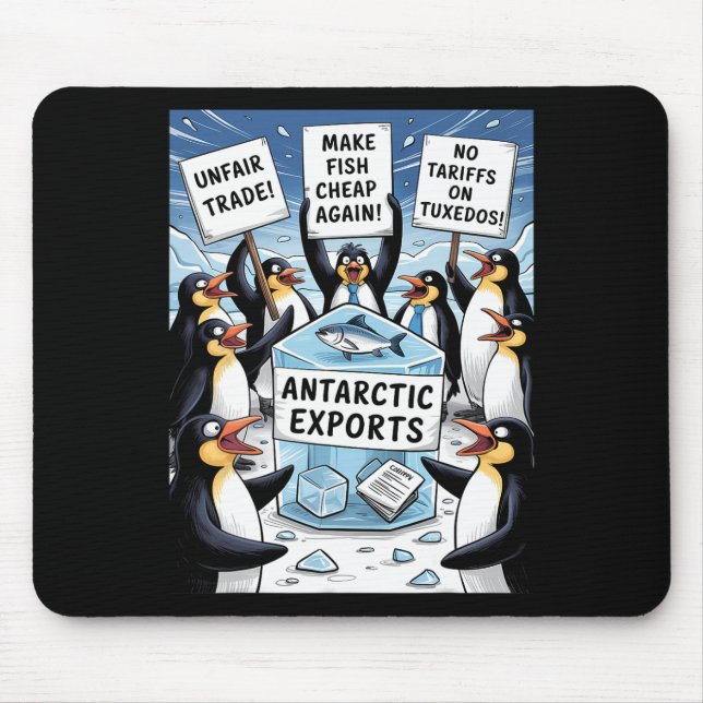 Penguins protest mot trumpetarifferna Funny Pengu Musmatta (Framsidan)