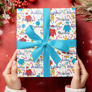Penguins Reindeer Polar Bears Personlig Namn Presentpapper